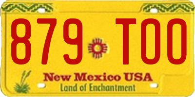 NM license plate 879TOO