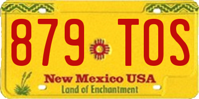 NM license plate 879TOS