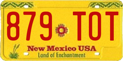 NM license plate 879TOT