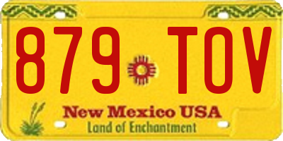 NM license plate 879TOV
