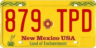 NM license plate 879TPD