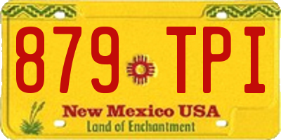 NM license plate 879TPI