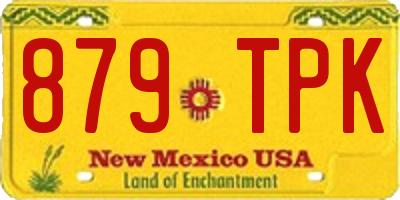 NM license plate 879TPK