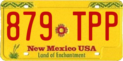 NM license plate 879TPP