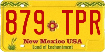 NM license plate 879TPR