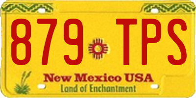 NM license plate 879TPS