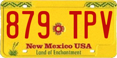 NM license plate 879TPV