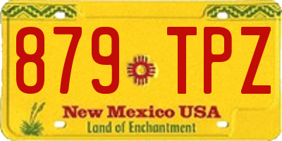 NM license plate 879TPZ