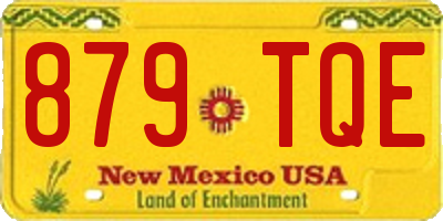 NM license plate 879TQE