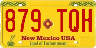 NM license plate 879TQH
