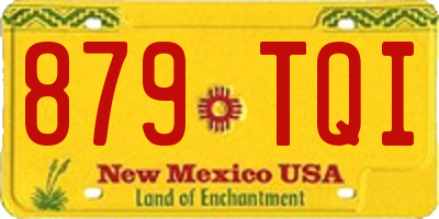 NM license plate 879TQI