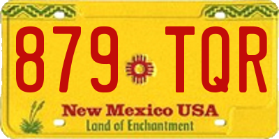 NM license plate 879TQR