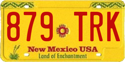 NM license plate 879TRK