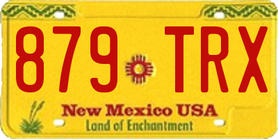 NM license plate 879TRX