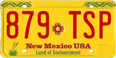 NM license plate 879TSP