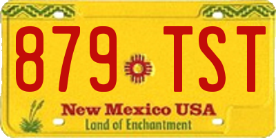 NM license plate 879TST