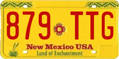 NM license plate 879TTG