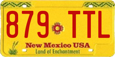 NM license plate 879TTL