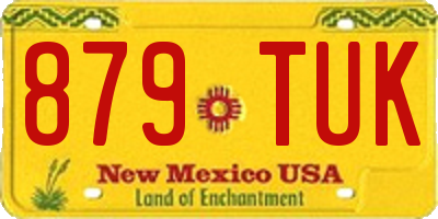 NM license plate 879TUK