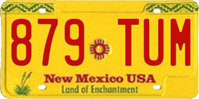 NM license plate 879TUM