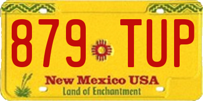 NM license plate 879TUP