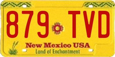 NM license plate 879TVD