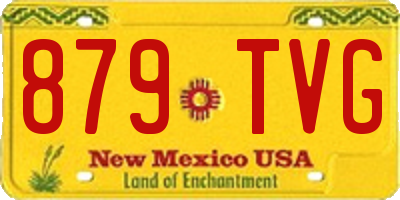NM license plate 879TVG