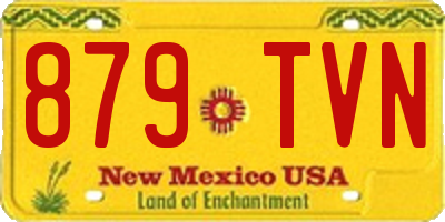 NM license plate 879TVN