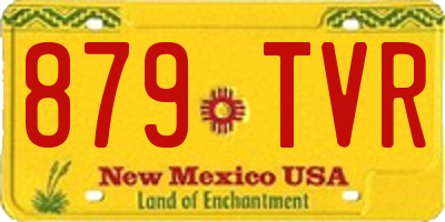 NM license plate 879TVR
