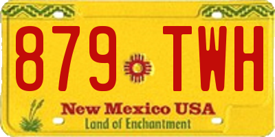 NM license plate 879TWH