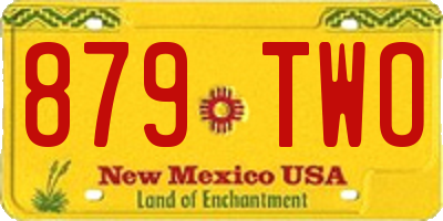 NM license plate 879TWO
