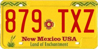 NM license plate 879TXZ