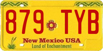 NM license plate 879TYB