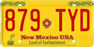 NM license plate 879TYD