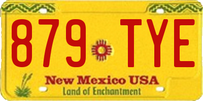 NM license plate 879TYE