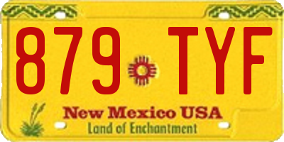 NM license plate 879TYF