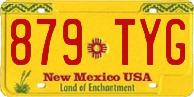 NM license plate 879TYG