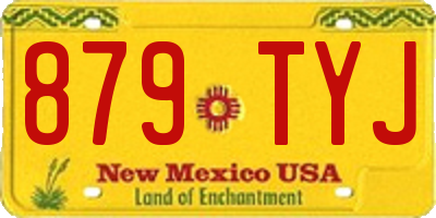 NM license plate 879TYJ