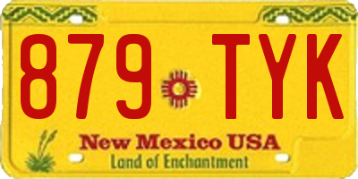 NM license plate 879TYK