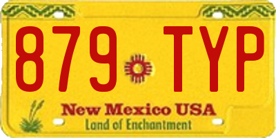NM license plate 879TYP