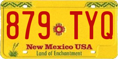 NM license plate 879TYQ