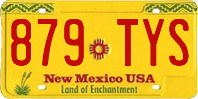 NM license plate 879TYS