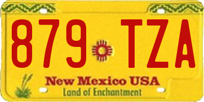 NM license plate 879TZA