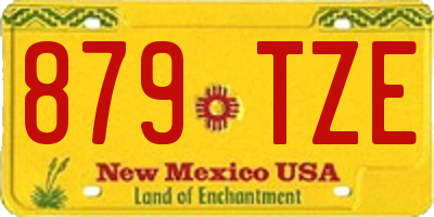 NM license plate 879TZE