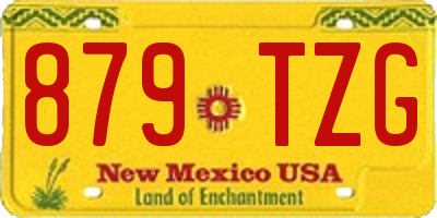 NM license plate 879TZG