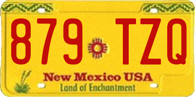 NM license plate 879TZQ