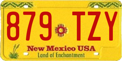 NM license plate 879TZY