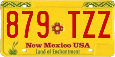 NM license plate 879TZZ