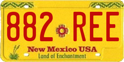 NM license plate 882REE