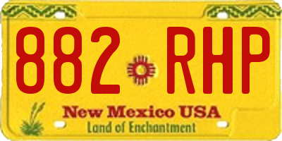 NM license plate 882RHP
